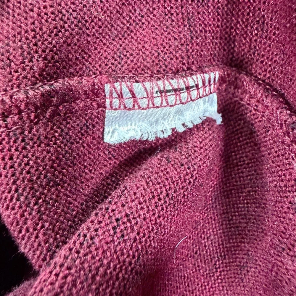 Banana Republic Women Top Regular Burgundy Leopard Print Puff Sleeve XXSP